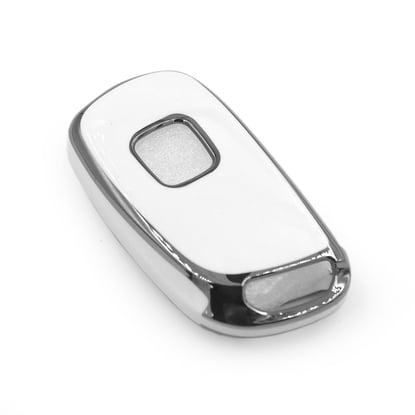 New-Aftermarket-Nano-High-Quality-Cover-For-Peugeot-Remote-Key-3-Button-White-Color-Silver-Frame-PG-B11Y---Emirates-Keys
