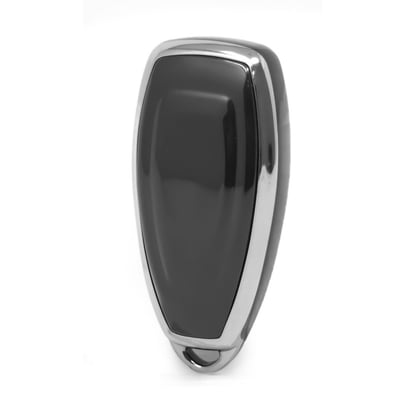 New-Aftermarket-Nano-High-Quality-Cover-For-Ford-Remote-Key-3-Button-Black-Color-Silver-Frame-Ford-D11Y---Emirates-Keys