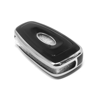 New-Aftermarket-Nano-High-Quality-Cover-For-Ford-Remote-Key-3-Button-Black-Color-Silver-Frame-Ford-E11Y---Emirates-Keys