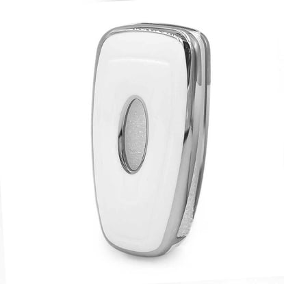 New-Aftermarket-Nano-High-Quality-Cover-For-Ford-Remote-Key-3-Button-White-Color-Silver-Frame-Ford-E11Y---Emirates-Keys