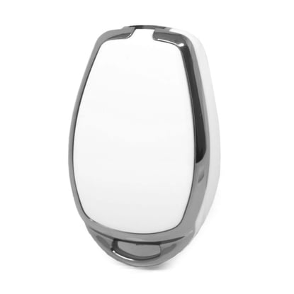 New-Aftermarket-Nano-High-Quality-Cover-For-Renault-Remote-Key-2-Button-White-Color-Silver-Frame-RN-D11Y2---Emirates-Keys