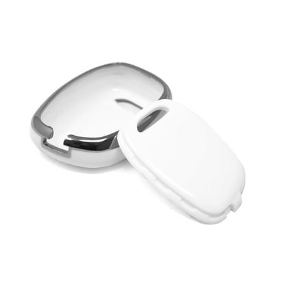 New-Aftermarket-Nano-High-Quality-Cover-For-Renault-Remote-Key-1-Button-White-Color-Silver-Frame-RN-E11Y---Emirates-Keys