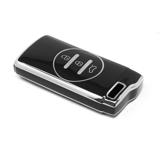 New-Aftermarket-Nano-High-Quality-Cover-For-Chery-Remote-Key-3-Button-Black-Color-Silver-Frame-CR-D11Y---Emirates-Keys
