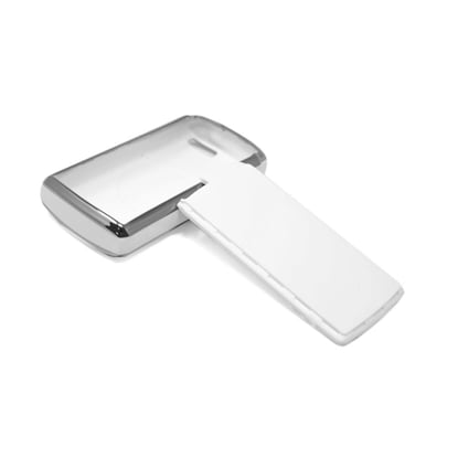 New-Aftermarket-Nano-High-Quality-Cover-For-Chery-Remote-Key-3-Button-White-Color-Silver-Frame-CR-E11Y---Emirates-Keys