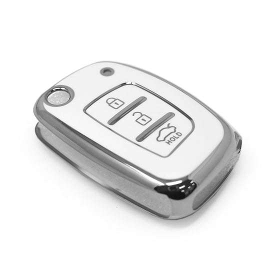 New-Aftermarket-Nano-High-Quality-Cover-For-Hyundai-Remote-Key-3-Button-White-Color-Silver-Frame-HY-F11Y3A---Emirates-Keys