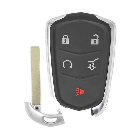 New-Aftermarket-Cadillac-Smart-Remote-Key-4+1-Button-SUV-433MHz-Compatible-Part-Number:-13598516---13510245---13598518---FCC-ID-:-HYQ2EB---Emirates-Keys