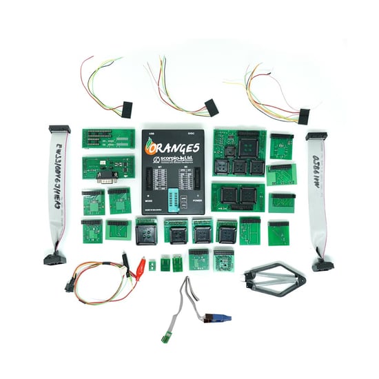 NEW-Scorpio-Orange5-Original-Programmer---Locksmith-Kit-with-30-Adapter-Cable-for-memory-and-microcontrollers----Emirates-Keys