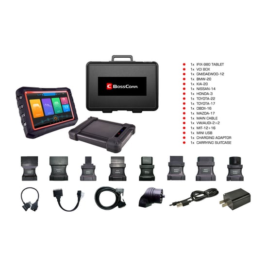 Picture of Autek BossComm IFIX-980 Intelligent Auto Key Programming & Diagnostic Tablet Tool