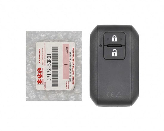NEW-Suzuki-Baleno-2020-Genuine-OEM-Smart-Remote-Key-2-Buttons-433MHz-Manufacturer-Part-Number:-37172-53R01---37172-53R02---Emirates-Keys