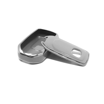 New-Aftermarket-Nano-High-Quality-Cover-For-Honda-Remote-Key-2-Button-Dark-Gray-Color-Silver-Frame-HD-A11Y2---Emirates-Keys