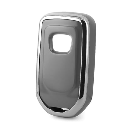 New-Aftermarket-Nano-High-Quality-Cover-For-Honda-Remote-Key-3-Button-Dark-Gray-Color-Silver-Frame-HD-A11Y3A---Emirates-Keys
