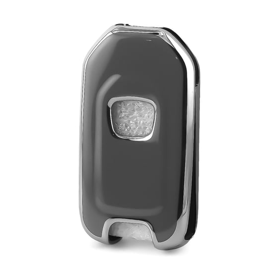 New-Aftermarket-Nano-High-Quality-Cover-For-Honda-Remote-Key-3-Button-Dark-Gray-Color-Silver-Frame-HD-B11Y3---Emirates-Keys