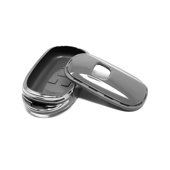 New-Aftermarket-Nano-High-Quality-Cover-For-Honda-Remote-Key-3-Button-Dark-Gray-Color-Silver-Frame-HD-G11Y3A---Emirates-Keys