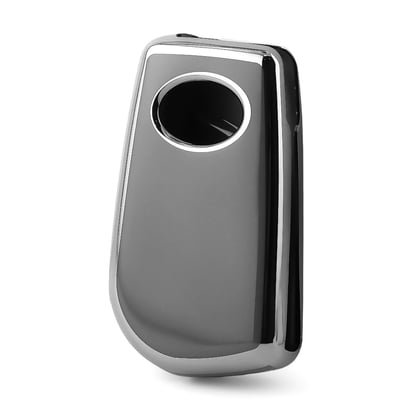New-Aftermarket-Nano-High-Quality-Cover-For-Toyota-Remote-Key-2-Button-Dark-Gray-Color-Silver-Frame-TYT-C11Y2---Emirates-Keys