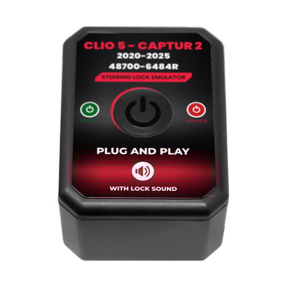 New-Renault-Clio-5-Captur-2-2018-2025-Steering-Lock-Emulator-Simulator-With-Lock-Sound-Plug-and-Start-(-No-Programming-Required-)---Emirates-Keys