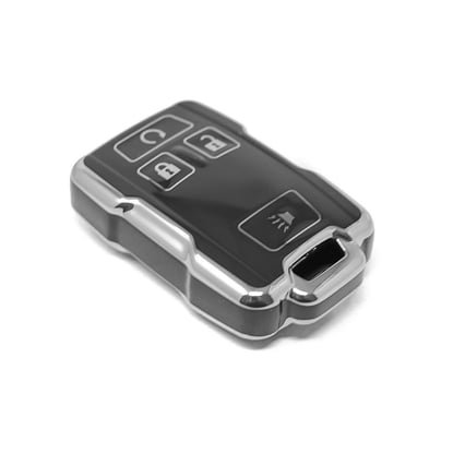 New-Aftermarket-Nano-High-Quality-Cover-For-GMC-Remote-Key-4-Button-Black-Color-Silver-Frame-GMC-B11Y---Emirates-Keys