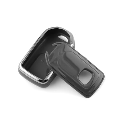 New-Aftermarket-Nano-High-Quality-Cover-For-Honda-Remote-Key-3-Button-Dark-Gray-Color-Silver-Frame-HD-A11Y3B---Emirates-Keys
