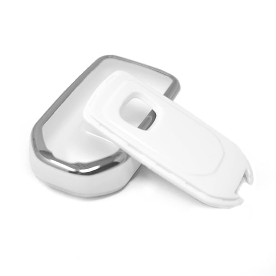 New-Aftermarket-Nano-High-Quality-Cover-For-Honda-Remote-Key-5-Button-white-Color-Silver-Frame-HD-A11Y5---Emirates-Keys