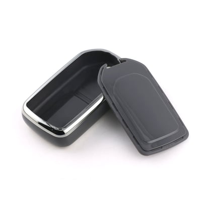 New-Aftermarket-Nano-High-Quality-Cover-For-Honda-Remote-Key-5-Button-Dark-Gray-Color-Silver-Frame-HD-A11Y5---Emirates-Keys