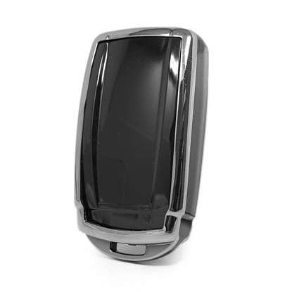 New-Aftermarket-Nano-High-Quality-Cover-For-Honda-Remote-Key-4-Button-Black-Color-Silver-Frame-HD-E11Y4B---Emirates-Keys