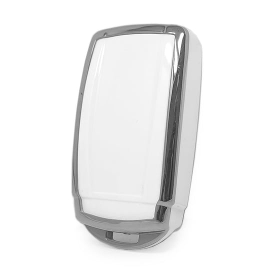 New-Aftermarket-Nano-High-Quality-Cover-For-Honda-Remote-Key-4-Button-White-Color-Silver-Frame-HD-E11Y4B---Emirates-Keys