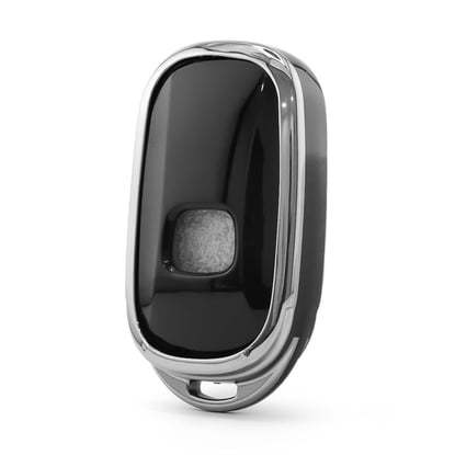 New-Aftermarket-Nano-High-Quality-Cover-For-Honda-Remote-Key-3-Button-Black-Color-Silver-Frame-HD-G11Y3B---Emirates-Keys