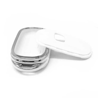 New-Aftermarket-Nano-High-Quality-Cover-For-Honda-Remote-Key-3-Button-White-Color-Silver-Frame-HD-G11Y3B---Emirates-Keys