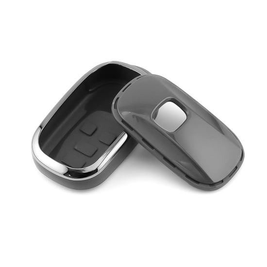 New-Aftermarket-Nano-High-Quality-Cover-For-Honda-Remote-Key-3-Button-Dark-Gray-Color-Silver-Frame-HD-G11Y3B---Emirates-Keys