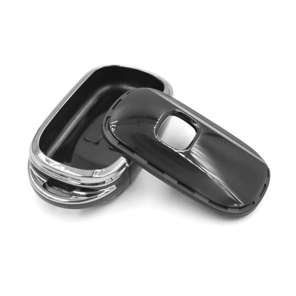New-Aftermarket-Nano-High-Quality-Cover-For-Honda-Remote-Key-4-Button-Black-Color-Silver-Frame-HD-G11Y4A---Emirates-Keys