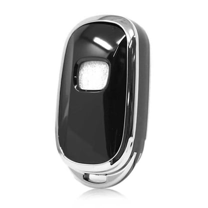 New-Aftermarket-Nano-High-Quality-Cover-For-Honda-Remote-Key-5-Button-Black-Color-Silver-Frame-HD-G11Y5----Emirates-Keys
