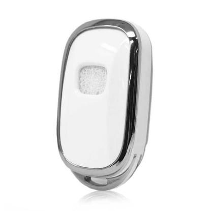 New-Aftermarket-Nano-High-Quality-Cover-For-Honda-Remote-Key-5-Button-White-Color-Silver-Frame-HD-G11Y5----Emirates-Keys