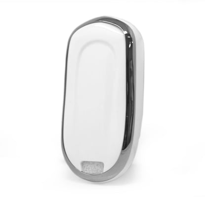 New-Aftermarket-Nano-High-Quality-Cover-For-Buick-Remote-Key-5-Button-White-Color-Silver-Frame-BK-A11Y5B---Emirates-Keys
