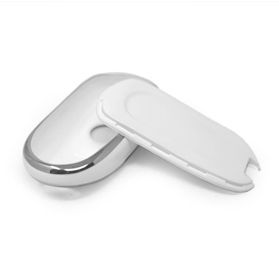 New-Aftermarket-Nano-High-Quality-Cover-For-Buick-Remote-Key-6-Button-White-Color-Silver-Frame-BK-A11Y6B---Emirates-Keys