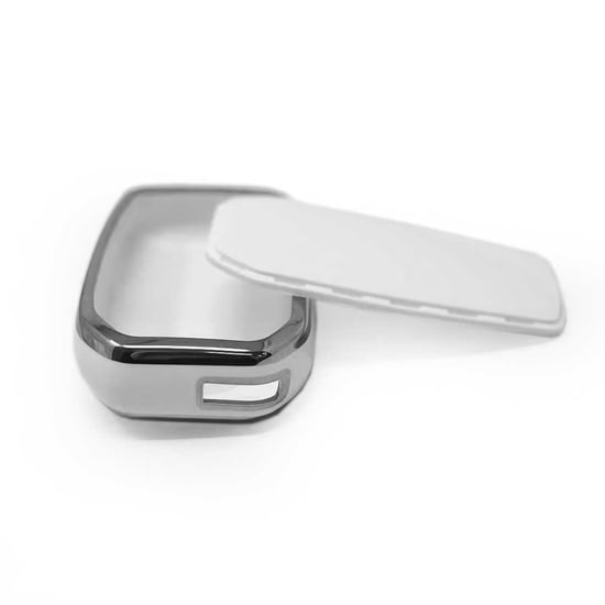 New-Aftermarket-Nano-High-Quality-Cover-For-Toyota-Remote-Key-2-Button-White-Color-Silver-Frame-TYT-A11Y2---Emirates-Keys
