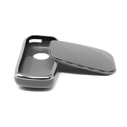 New-Aftermarket-Nano-High-Quality-Cover-For-Toyota-Remote-Key-2-Button-Dark-Gray-Color-Silver-Frame-TYT-A11Y2---Emirates-Keys