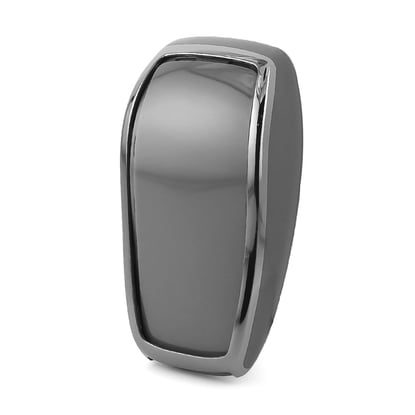 New-Aftermarket-Nano-High-Quality-Cover-For-Mercedes-Remote-Key-2-Button-Dark-Gray-Color-Silver-Frame-Benz-B11Y2---Emirates-Keys