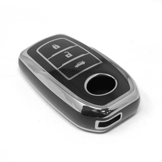 New-Aftermarket-Nano-High-Quality-Cover-For-Toyota-Remote-Key-3-Button-Black-Color-Silver-Frame-TYT-A11Y3---Emirates-Keys