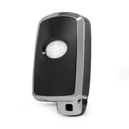 New-Aftermarket-Nano-High-Quality-Cover-For-Toyota-Remote-Key-4-Button-Black-Color-Silver-Frame-TYT-D11Y4---Emirates-Keys