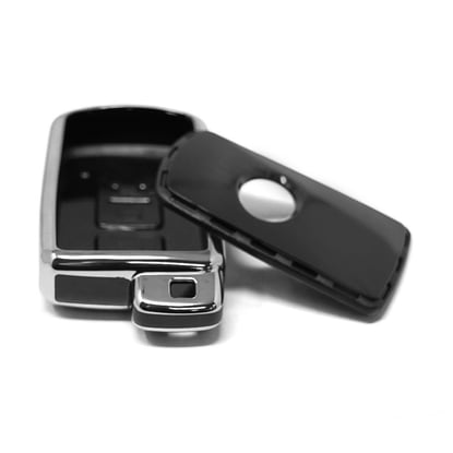 New-Aftermarket-Nano-High-Quality-Cover-For-Toyota-Remote-Key-4-Button-Black-Color-Silver-Frame-TYT-D11Y4---Emirates-Keys