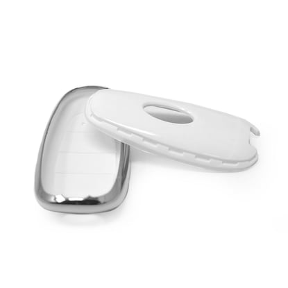 New-Aftermarket-Nano-High-Quality-Cover-For-Hyundai-Remote-Key-5-Button-White-Color-Silver-Frame-HY-H11Y5---Emirates-Keys