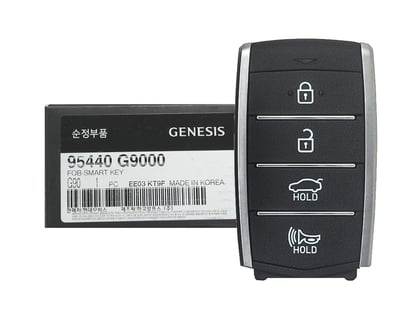 NEW-Hyundai-Genesis-G70-2019-2020-Genuine-OEM-Smart-Remote-Key-4-Buttons-433MHz-95440-G9000-95440G9000---FCCID:-TQ8-FOB-4F16-OEM-Box---Emirates-Keys