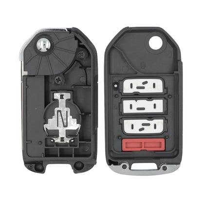 New-Aftermarket-Honda-Flip-Remote-Key-Shell-3+1-Button-Panic-Blade-High-Quality-Best-Price---Emirates-Keys