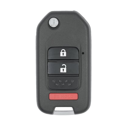 Honda-Flip-Remote-Key-Shell-2+1-Buttons