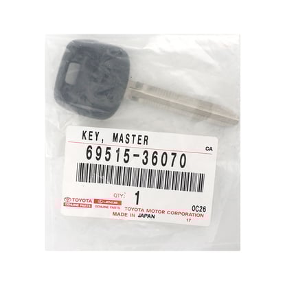 New-Toyota-Coaster-Genuine---OEM-Transponder-Blank-Key-OEM-Part-Number:-69515-36070,-6951536070---Emirates-Keys
