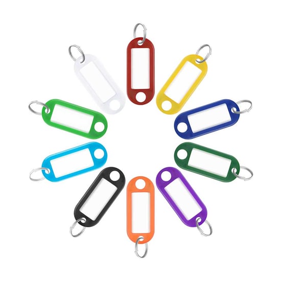New-Aftermarket-Plastic-Key-Label-Colorful-Tags-200-Pcs,-Bulk-Key-Labels-with-Ring-and-Label-Window,-Key-Chain-ID-Tags,-Key-Identifiers-for-Name---Emirates-Keys