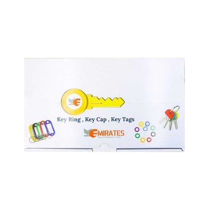New-Aftermarket-Plastic-Key-Label-Colorful-Tags-200-Pcs,-Bulk-Key-Labels-with-Ring-and-Label-Window,-Key-Chain-ID-Tags,-Key-Identifiers-for-Name---Emirates-Keys