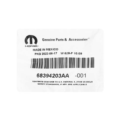 New-Dodge-SRT-2015-2018-Genuine---OEM-Smart-Remote-Key-4+1-Buttons-433MHz-OEM-Part-Number:-68394203AA---Emirates-Keys
