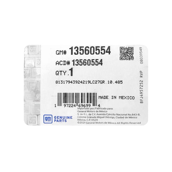 New-Cadillac-XT4-2024-Genuine---OEM-Smart-Remote-Key-4+1-Buttons-433MHz-OEM-Part-Number:-13553714---Emirates-Keys