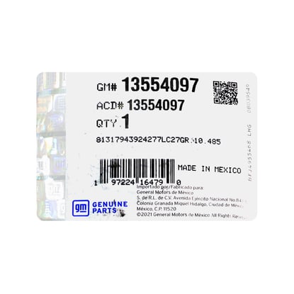 New-Chevrolet-Blazer-2025-Genuine---OEM-Smart-Remote-Key-5+1-Buttons-433MHz-OEM-Part-Number:-13554097---13560194---FCC-ID:-YGOG21TB2---IC:-4008C-G21TB2---Emirates-Keys