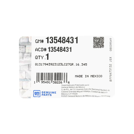 New-Chevrolet-Suburban-2021-2024-Genuine---OEM-Smart-Remote-Key-5+1-Buttons-433MHz-OEM-Part-Number:-13548431---Emirates-Keys